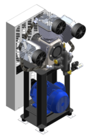 Compressor de ar comprimido isento de óleo