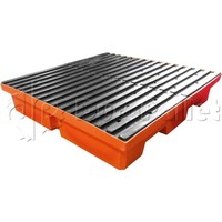 Pallet Plástico de Contenção para 4 Tambores 200L.