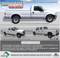 Carroceria Metal Alongada para F-350 e F-4000