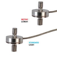 LCM201: Células de Carga em Subminiatura para Tração e Compressão - Modelos Métricos e Imperiais