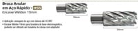 Broca Anular em aço Rapido