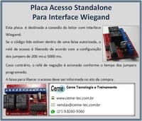 Placa Acesso Standalone Para Interface Wiegand