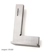 ESQUADRO AÇO INOX COM BASE (CLASSE 0)