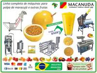 MÁQUINAS PARA PROCESSAR MARACUJÁ LINHA INDUSTRIAL