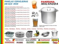 PANELAS CERVEJEIRAS MACANUDA EM AÇO INOX