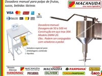 DOSADOR MANUAL EM AÇO INOX MACANUDA