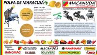 MÁQUINA QUE CORTA E DESPOLPA MARACUJÁ MACANUDA