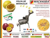 POLPA DE MARACUJÁ MÁQUINAS MACANUDA PARA PRODUÇÃO