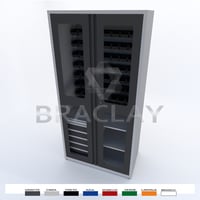 Armário Industrial Modular 5 Gav.72cx bin visor acrílico BRA-1100CB