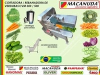 MAQUINA INDUSTRIAL MACANUDA PARA HORTALIZAS PROCESADAS