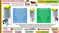 MÁQUINA DE MISTURAR RAÇÃO SISTEMA VERTICAL, TORENA PAMPEANA