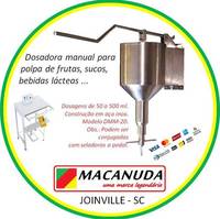 DOSADOR MANUAL INOX PARA POLPA DE FRUTAS E SUCOS