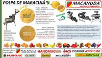 MÁQUINA DE POLPA DE FRUTAS, DESPOLPADORA DE MARACUJÁ MACANUDA