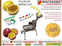 MÁQUINA DE POLPA DE FRUTAS, MACANUDA A MARCA DO CORTADOR DE MARACUJÁ