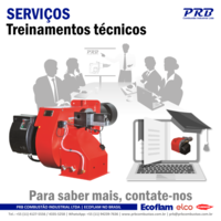 Treinamentos técnicos para queimadores Ecoflam, Elco, Cuenod e PRB