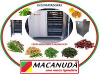 ERVAS DESIDRATADAS, EQUIPAMENTO EM AÇO INOX MACANUDA