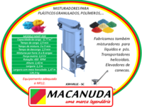 EQUIPAMENTO MISTURADOR DE PLÁSTICO 500 LITROS - MACANUDA