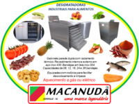 MÁQUINA PROFISSIONAL INOX DE DESIDRATAR ALIMENTOS MACANUDA