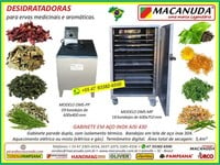 EQUIPAMENTO PROFISSIONAL PARA SECAR ERVAS MEDICINAIS MACANUDA