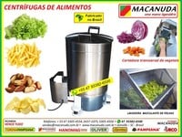 CENTRÍFUGA INDUSTRIAL MACANUDA PARA SECAR BATATAS CORTADAS