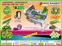 MÁQUINA INDUSTRIAL DE PICAR VEGETAIS - MACANUDA