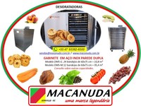 MÁQUINA PROFISSIONAL INOX DE DESIDRATAR COGUMELOS - MACANUDA