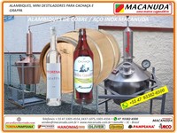 ALAMBIQUES DE CACHAÇA AÇO INOX - MACANUDA