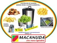 CENTRÍFUGA INDUSTRIAL PARA SECAR VEGETAIS LAVADOS - MACANUDA