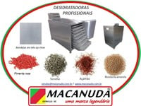 EQUIPAMENTO PARA SECAR PIMENTA ROSA E OUTROS TEMPEROS MACANUDA