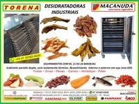 DESIDRATADORA INDUSTRIAL DE ALIMENTOS COM BANDEJAS EM TELA INOX