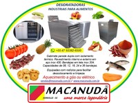 DESIDRATADORA DE ALIMENTOS MACANUDA, QUALIDADE EM AÇO INOX