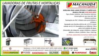 MÁQUINA PARA LAVAR PEPINOS E TUBÉRCULOS  MOD LPM-600 MACANUDA