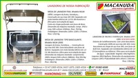 MÁQUINA LAVADORA PROFISSIONAL DE FRUTAS E HORTALIÇAS - MACANUDA