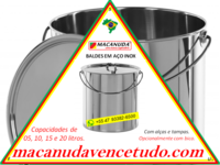 MACANUDA | BALDE DE AÇO INOX VENDAS EM UBERABA MG