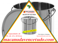 MACANUDA | BALDE DE AÇO INOX VENDAS EM CURITIBA PR