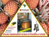 MÁQUINA MACANUDA PROFISSIONAL PARA DESCASCAR ABACAXI