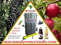 MACANUDA A MARCA EM SÃO JOAQUIM, EXTRATORA DE SUCO A VAPOR INOX