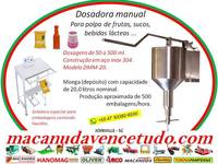 MACANUDA, FÁBRICA DE DOSADOR MANUAL PARA POLPA DE FRUTAS GUTE QUALITÄT