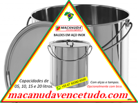 BALDE DE INOX PARA INDÚSTRIA - MACANUDA BALDE DE INOX PARA INDÚSTRIA - MACANUDA