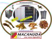 MÁQUINA INDUSTRIAL DESIDRATADORA DE ALIMENTOS PET - MACANUDA