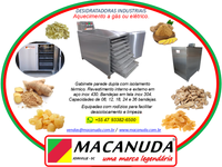 DESIDRATAR GENGIBRE, EQUIPAMENTOS INDUSTRIAIS MACANUDA