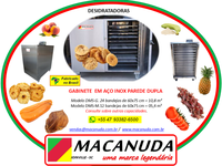 FABRICAR COGUMELOS DESIDRATADOS, EQUIPAMENTOS INDUSTRIAIS MACANUDA