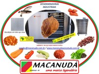 INDÚSTRIA DE ALIMENTOS PET, DESIDRATADORAS AÇO INOX MACANUDA