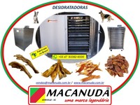 MÁQUINA INDUSTRIAL DESIDRATADORA ALIMENTOS PET - MACANUDA