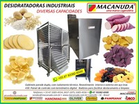 DESIDRATADOR INDUSTRIAL DE ALIMENTOS 66 BANDEJAS 60x75 CM TELA INOX