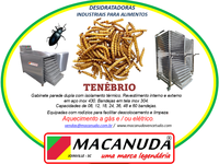 MÁQUINA DE SECAGEM DE INSETOS, DESIDRATADORAS INDUSTRIAIS MACANUDA