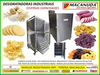 DESIDRATADORAS DE ALIMENTOS COM 27m² DE ÁREA DE SECAGEM - MACANUDA